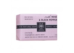 APIVITA Natural Soap με Τριαντάφυλλο & Μαύρο Πιπέρι 125gr