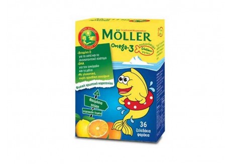 Moller's Μουρουνέλαιο Ω3 Λιπαρά Οξέα για παιδιά