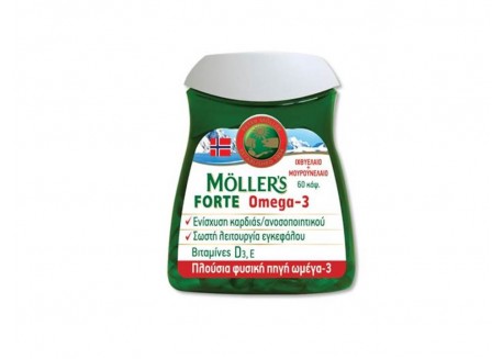 Moller's Μουρουνέλαιο Forte Omega-3 60 caps