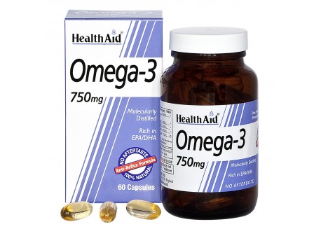 HealthAid Omega 3 750 mg (EPA 425 mg, DHA 325 mg) 60 caps