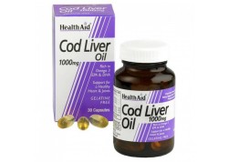 HealthAid Cod Liver Oil 1000 mg vegetarian 30 caps
