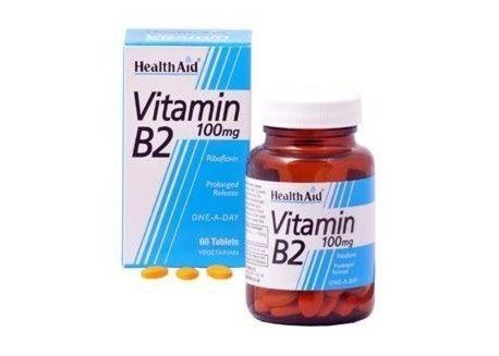 HealthAid Vitamin B2 (Riboflavin) 100 mg 60 tabs
