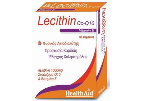HealthAid Lecithin 1000 mg & Co-Q-10 & Vitamin E 30 caps