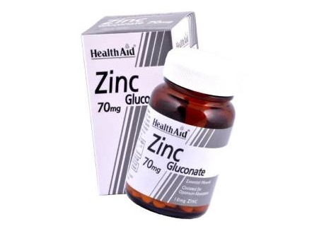 HealthAid Zinc Gluconate 70 mg 90 tabs