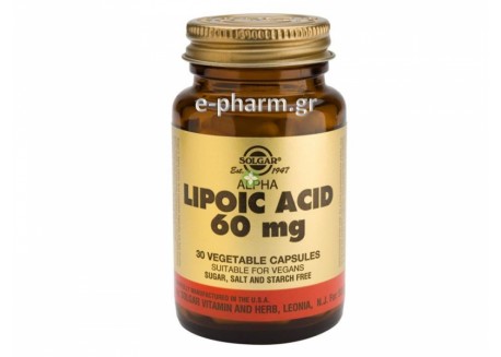 Solgar Alpha Lipoic Acid 60 mg veg. caps 30s