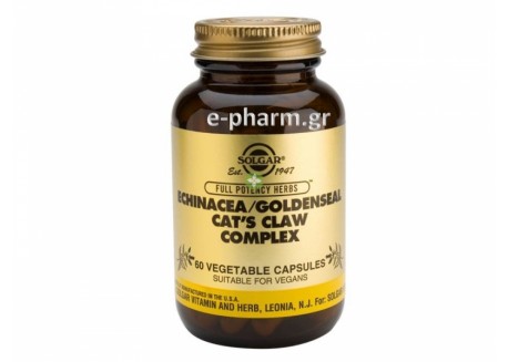 Solgar Echinacea/Goldenseal/Cat's Claw veg.caps  60s