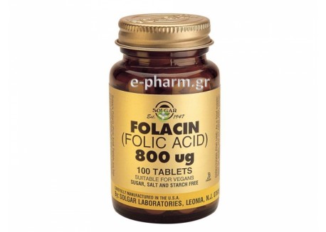 Solgar Folic Acid  800 μg tabs 100s