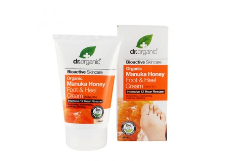 dr.organic Foot & Heel Cream με μέλι μανούκα 125 ml