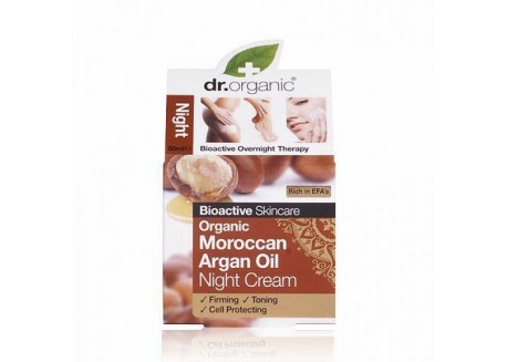 dr.organic Night Cream με βιολογικό έλαιο αργκάν 50 ml