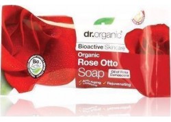 dr.organic Soap με βιολογικό έλαιο τριαντάφυλλου 100 gr