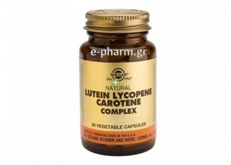 Solgar Lutein Lycopene Carotene Complex veg. caps 30s
