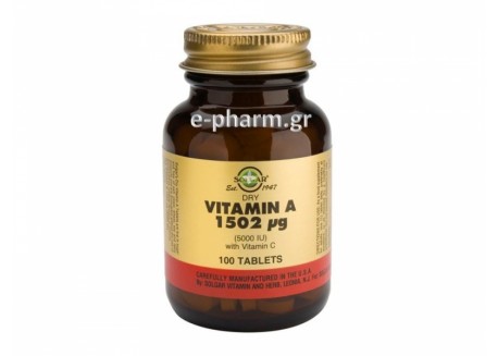 Solgar Vitamin A 5000 IU 100 dry tabs