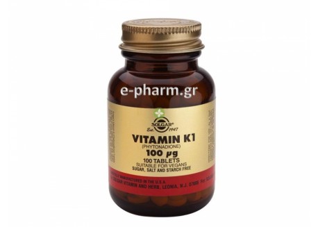 Solgar Vitamin K1 100 μg tabs 100s