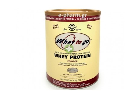 Solgar Whey To Go Protein Vanilla powder 907gr