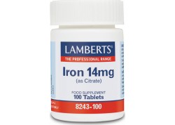 Lamberts Iron 14 mg 100 tabs