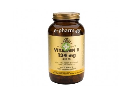 Solgar Vitamin E 200 IU softgels 250s