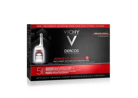 Vichy Dercos Aminexil Clinical 5 για τον άνδρα 21 x 6 ml