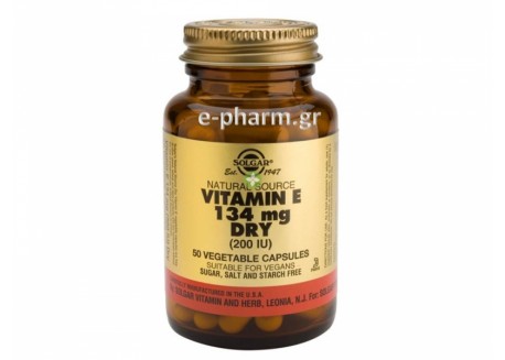 Solgar Vitamin E 200 IU dry veg.caps 50s