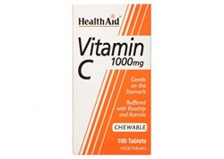 HealthAid Vitamin C 1000 mg Chewable Orange Flavour 100 tabs