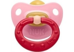NUK Soft πιπίλα Καουτσούκ ροζ 0-6 m