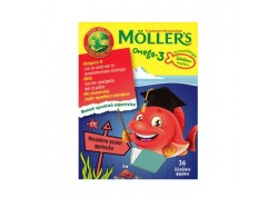 Moller's Ζελεδάκια - ψαράκια Φράουλα 36 τμχ