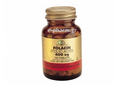 Solgar Folic Acid 400 μg tabs 100s