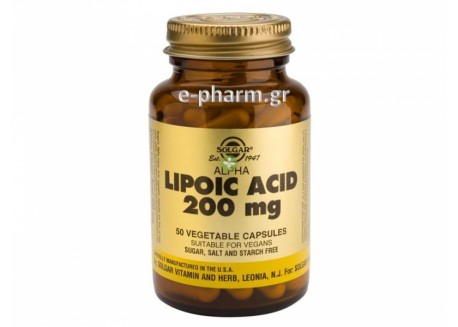 Solgar Alpha Lipoic Acid 200 mg veg. 50s