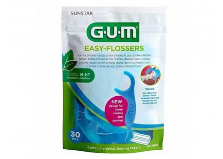 GUM Easy flossers Cool Mint 30 τμχ