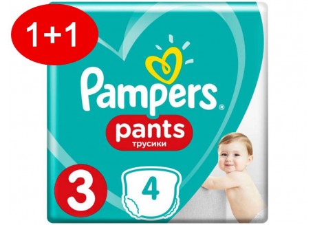 Pampers Pants N.3 60 τμχ Jumbo Πάνες-βρακάκι