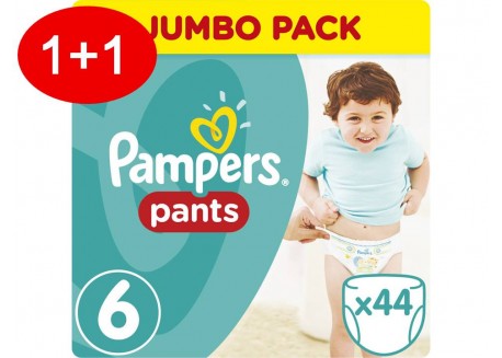 Pampers Pants N.6 44 τμχ Jumbo Πάνες-βρακάκι