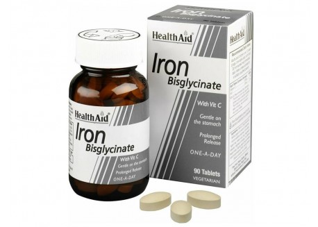 Healthaid Iron Bisglycinate (with Vitamin C) 90 tabs